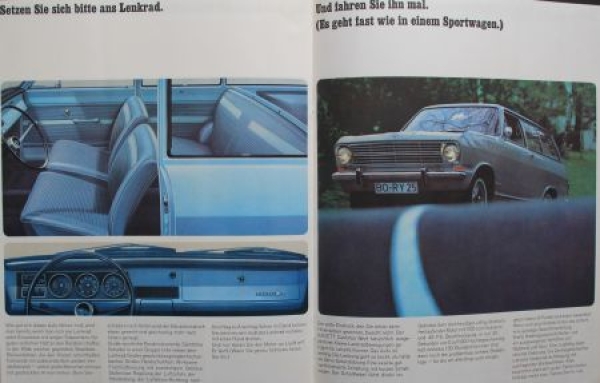 Opel Kadett Modelprogram 1965 "Fuer die ganze Familie" Carbrochure (7734)